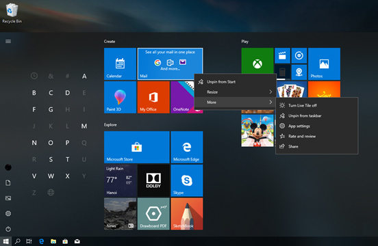 Experience Windows 10 Spring Creators Update Picture 12