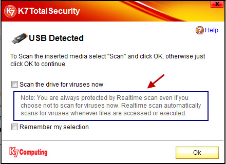 Experience with K7 application - Total Security 11.1 Picture 6