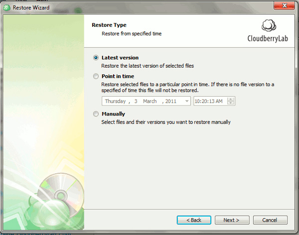 Experience with the CloudBerry Backup application Picture 6