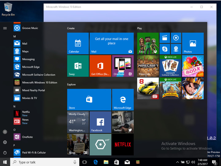 Experiencing new features in Windows 10 build Cloud leaked Picture 7