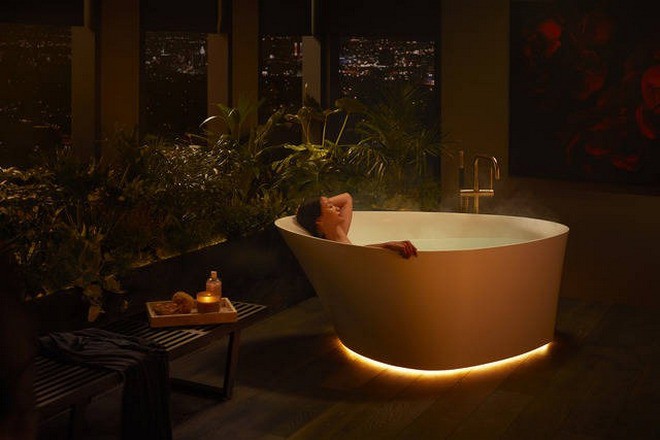 Explore a special high-tech bathroom with the ability to control everything by voice from the toilet to the mirror Picture 6