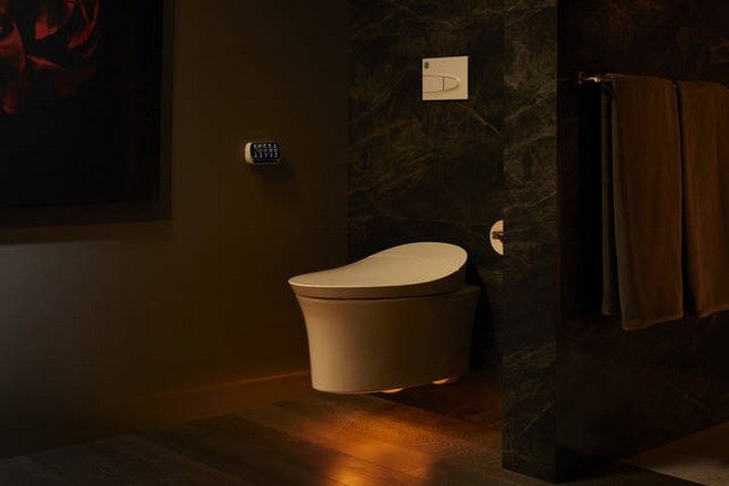Explore a special high-tech bathroom with the ability to control everything by voice from the toilet to the mirror Picture 9
