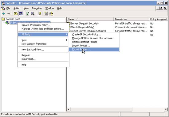 Export and Import IPSec Policy Picture 4
