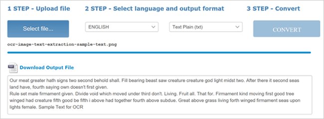 Extract text from images (OCR) Picture 7