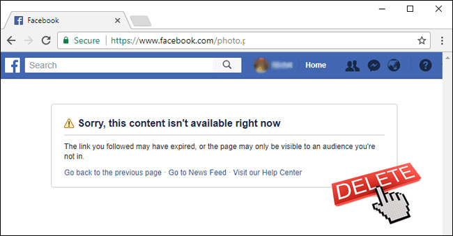 Facebook error allows anyone to delete your photo Picture 1