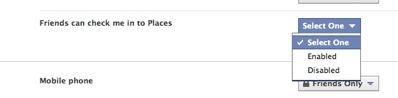 Facebook Places: how to edit privacy settings Picture 6