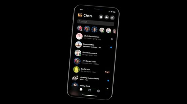 Facebook refreshes Messenger with a minimalist interface, adding Dark Mode, running faster Picture 1