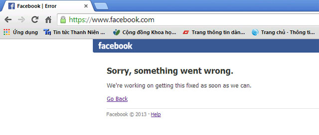 Facebook social network suddenly collapsed Picture 1