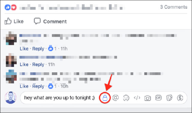 Facebook tested the private comment feature, set the right to read comments Picture 1