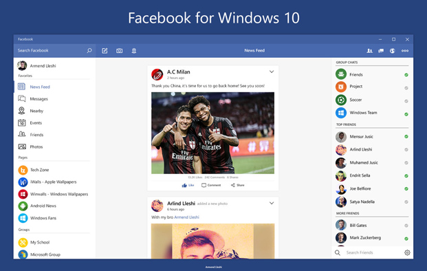 Facebook updated the new version on Windows 10 with many major changes Picture 1