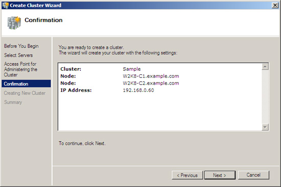 Failover Cluster Management configuration of Server 2008 Picture 11