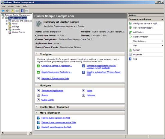 Failover Cluster Management configuration of Server 2008 Picture 12