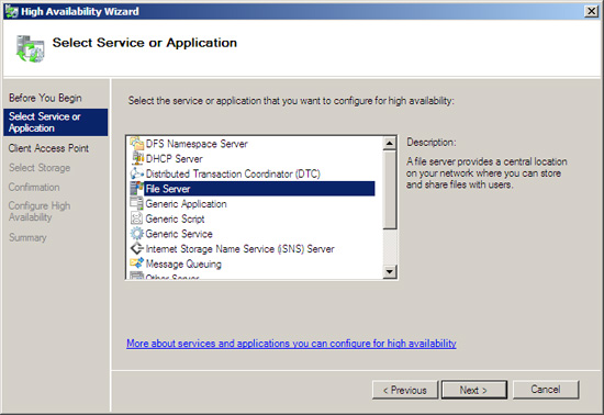 Failover Cluster Management configuration of Server 2008 Picture 13