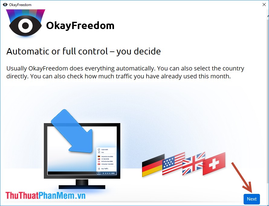 Fake IP surf anonymously, safely with OKayFreedom VPN Picture 6