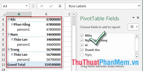 Familiarize yourself with PivotTable reports in Excel Picture 5