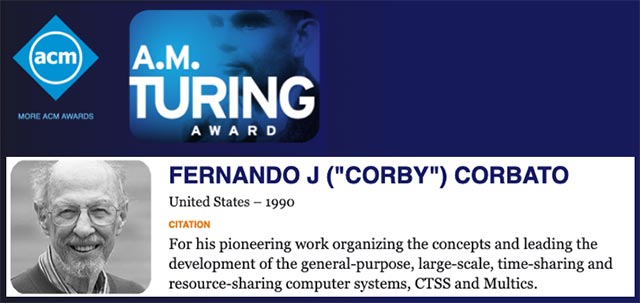 Farewell legend Fernando 'Corby' Corbató, the father of computer passwords Picture 5
