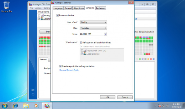 Fast disk defragmentation in Windows 7 Picture 15