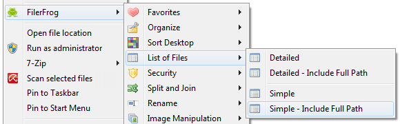 FilerFrog is a great extension for Windows Explorer Picture 5