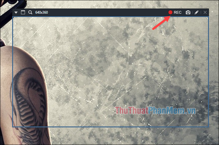 Filming, video screen with Bandicam software Picture 6