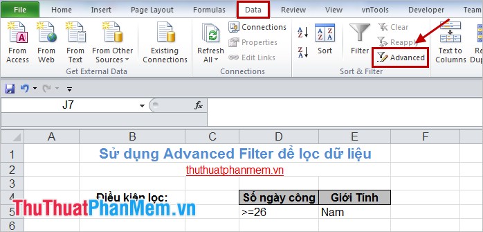 Filter data in Excel with Advanced Filter Picture 8