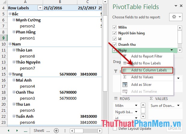 Filter PivotTable report data in Excel Picture 10