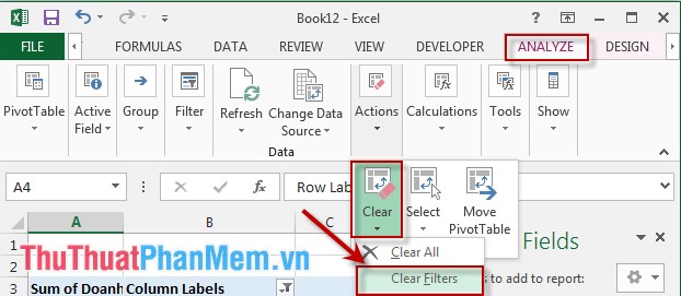 Filter PivotTable report data in Excel Picture 16