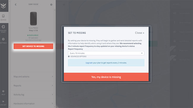 Find smartphones, laptops lost accurately and effectively with Prey application Picture 13