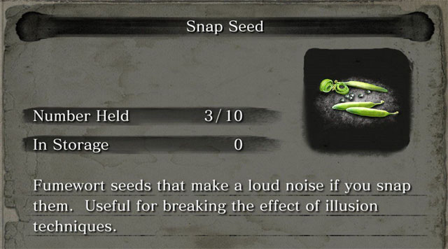 Find Snap Seed and Gourd Seed in Sekiro: Shadows Die Twice Picture 1