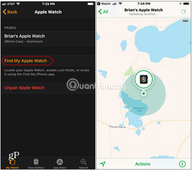 Find the lost Apple Watch with the Find My iPhone app Picture 2