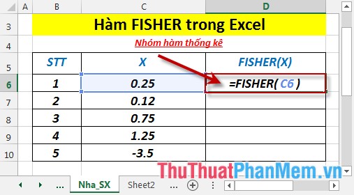 FISHER function - The function returns the Fissher transformation at x in Excel Picture 3