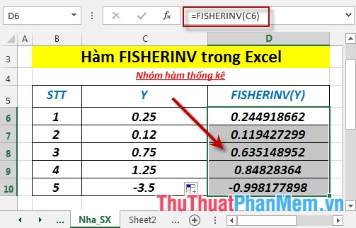 FISHERINV function - Function that returns the inverse of the Fissher transformation in Excel Picture 5