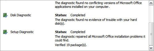 Fix applications in Microsoft Office 2007 Picture 6