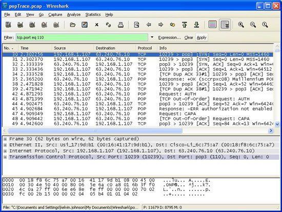 Fix basic network applications with Wireshark (Ethereal)