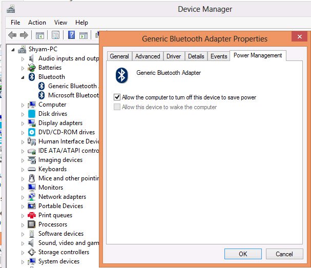 windows 7 generic bluetooth radio driver error