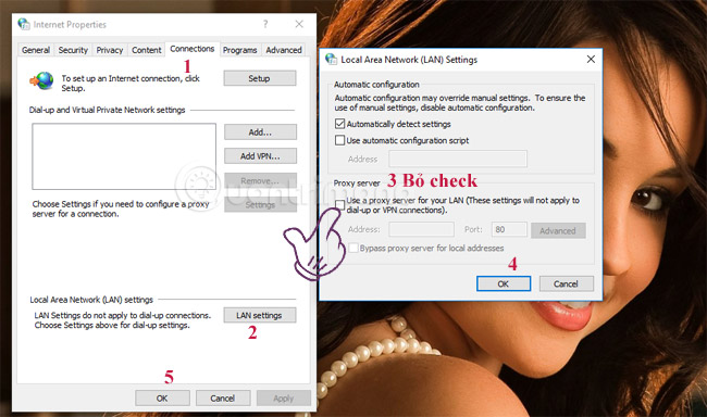 Fix error Can't Connect to Proxy Server on Windows 10 Picture 4