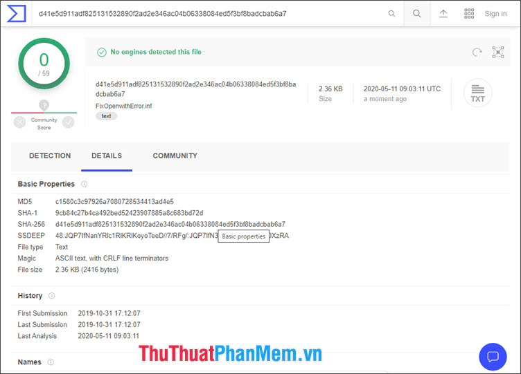 Fix error when opening wrong with 'Open With', restore 'Open With' to its original state Picture 8