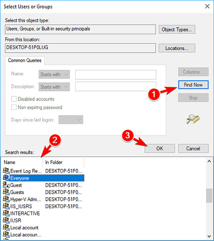 Fix error 'you need permission to perform this action' in Windows 10, 8.1 and 7 Picture 13