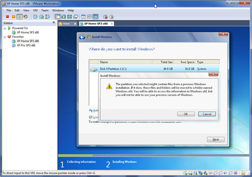 Fix errors when installing Windows 7 on a virtual XP machine Picture 15