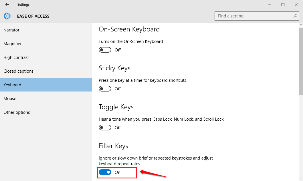 Fix keyboard error not working on Windows 10 - TipsMake.com