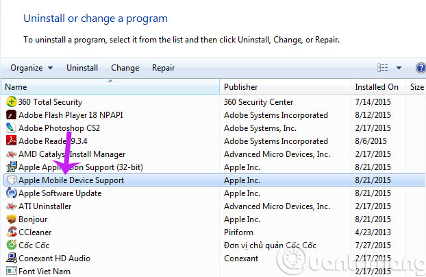 Fix PC error not receiving iPhone in iTunes Picture 4