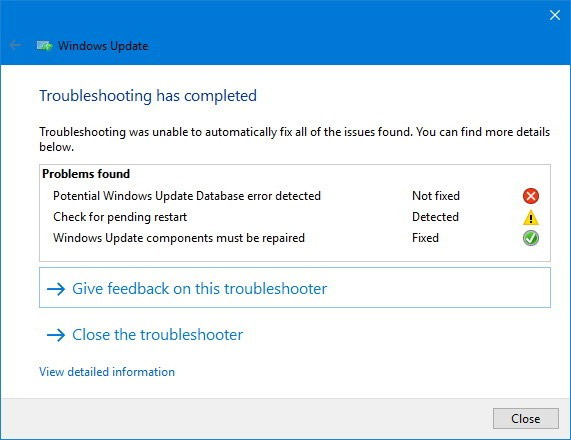 Fix some errors before and after upgrading Windows 10 April 2018 Update Picture 4