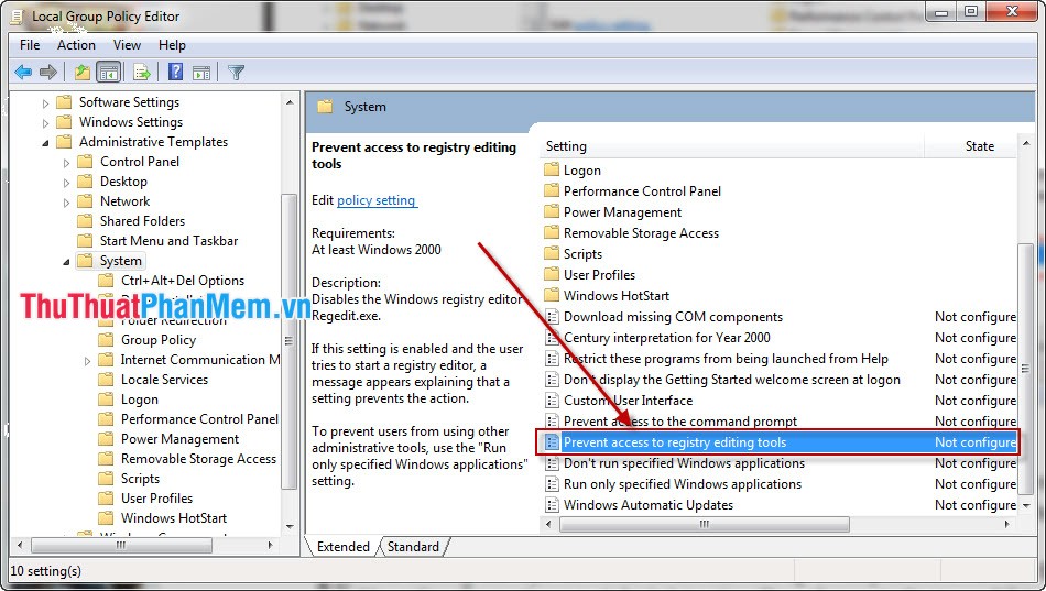 Fix the error of not being able to access Task Manager and Regedit Picture 5