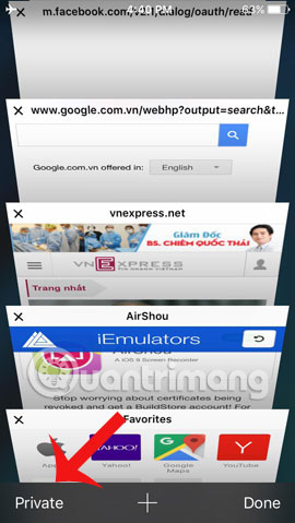 Fix the error that Safari automatically exits on iPhone / iPad Picture 6
