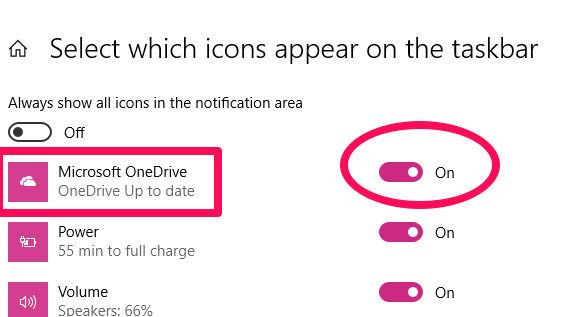 Fix the loss of the OneDrive icon on the taskbar in Windows 10 Picture 4