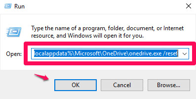 Fix the loss of the OneDrive icon on the taskbar in Windows 10