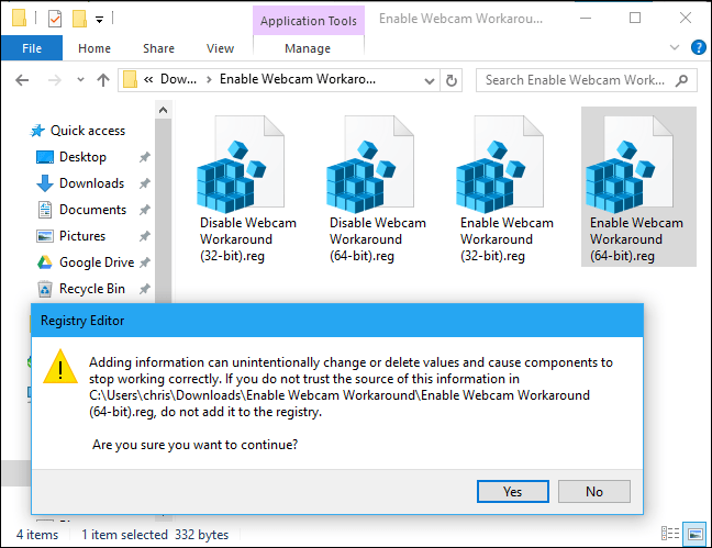 Fix the Webcam Error on Windows 10 Anniversary Update is suspended Picture 6