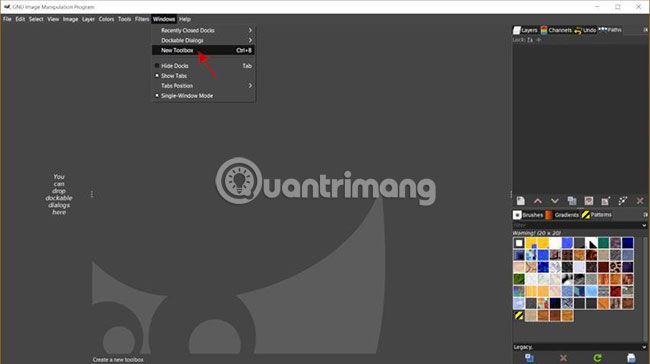 Fix Tool Options error that doesn't work or disappears in GIMP 2.10 Picture 7