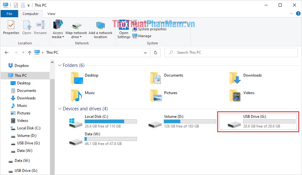 Fix USB error does not show capacity Picture 10
