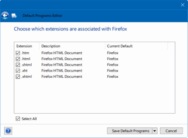 Fixed a bug that could not change the default application or browser on Windows 10 Picture 7