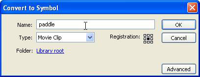 Flash CS4: Create a simple table tennis game Picture 43